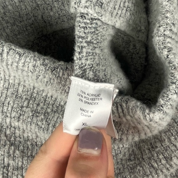 Gabrielle Union New York & Company Grey High Rise Sweater Wide Leg Lounge Pants - Picture 10 of 11